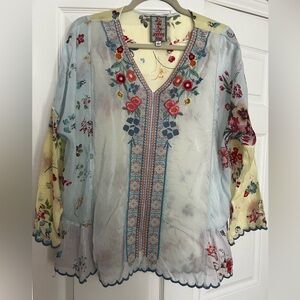 Gorgeous Johnny Was Blouse S plus Bonus Blouse by Dor Dor Couture